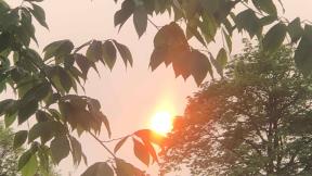 Smoke from wildfires in Canada is making for colorful sunrises and sunsets in Chicago, as seen May 18, 2023. (Patty Wetli / WTTW News) Smoke from wildfires in Canada is making for colorful sunrises and sunsets in Chicago, as seen May 18, 2023. (Patty Wetli / WTTW News)