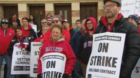 Chicago Public Schools teachers formed picket lines for the second day Friday as the city and Chicago Teachers Union continued contract negotiations. Chicago Public Schools teachers formed picket lines for the second day Friday as the city and Chicago Teachers Union continued contract negotiations.