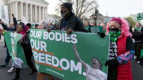 Abortion-rights activists rally outside of the Supreme Court, Tuesday, March 26, 2024, in Washington. (Jose Luis Magana / AP Photo)