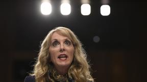 In this July 24, 2018, file photo, Kerry Perry, president of USA Gymnastics, speaks during a Senate Commerce subcommittee hearing in Washington. (AP Photo / Susan Walsh, File) In this July 24, 2018, file photo, Kerry Perry, president of USA Gymnastics, speaks during a Senate Commerce subcommittee hearing in Washington. (AP Photo / Susan Walsh, File)