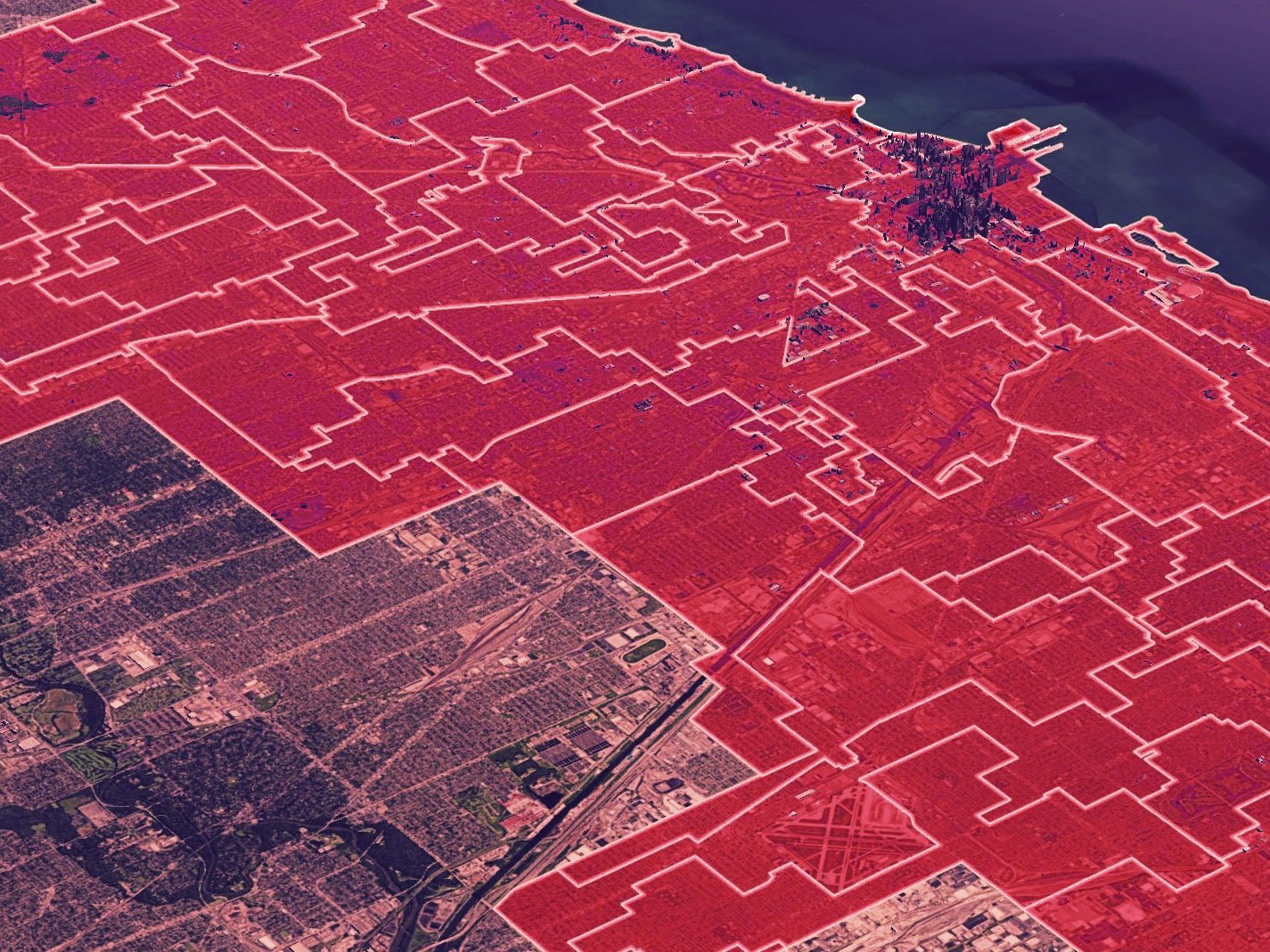 Map of Chicago wards